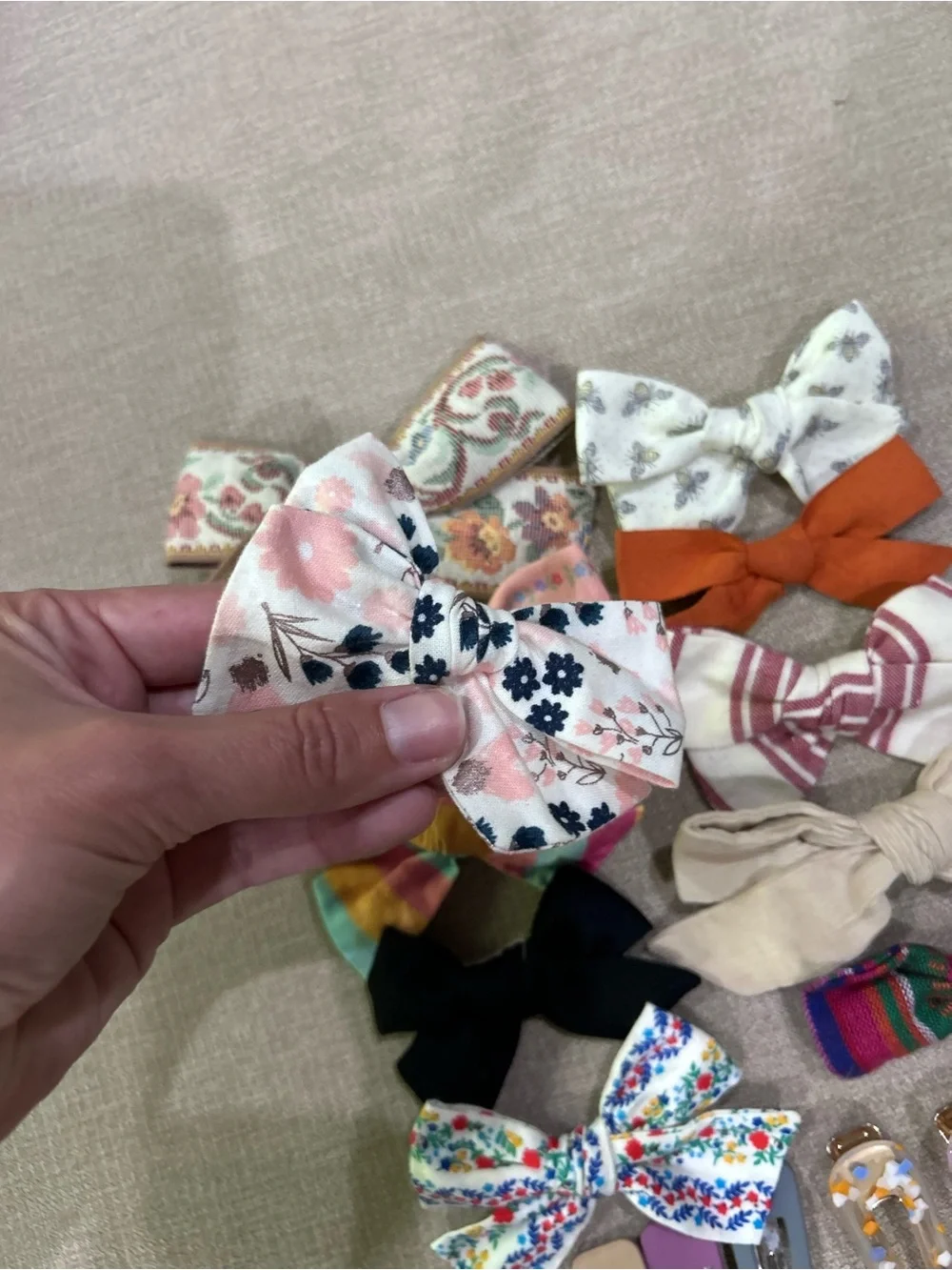 Hair Bows and Clips - Multicolor Set little poppy & boutique